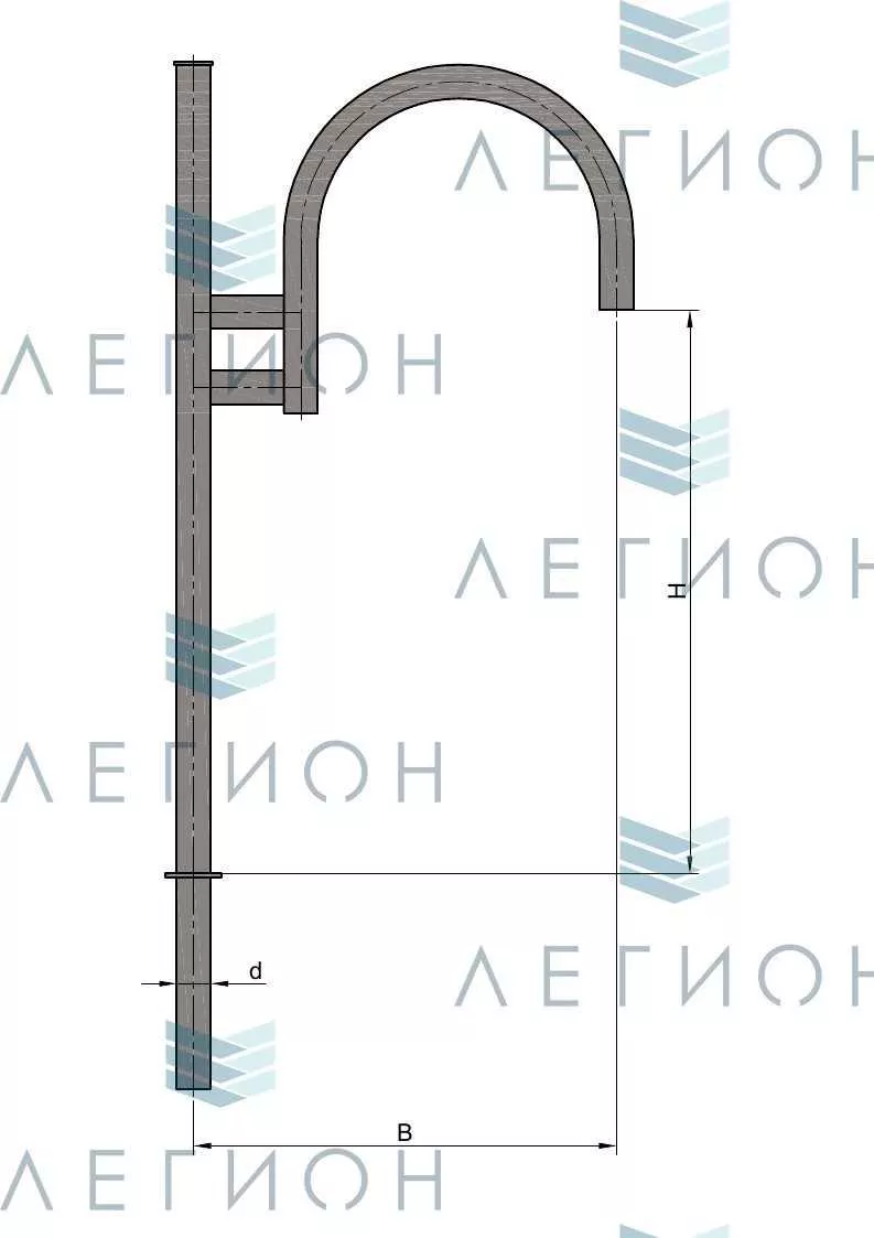К15-0,8-0,6-1-5 кронштейн однорожковый
